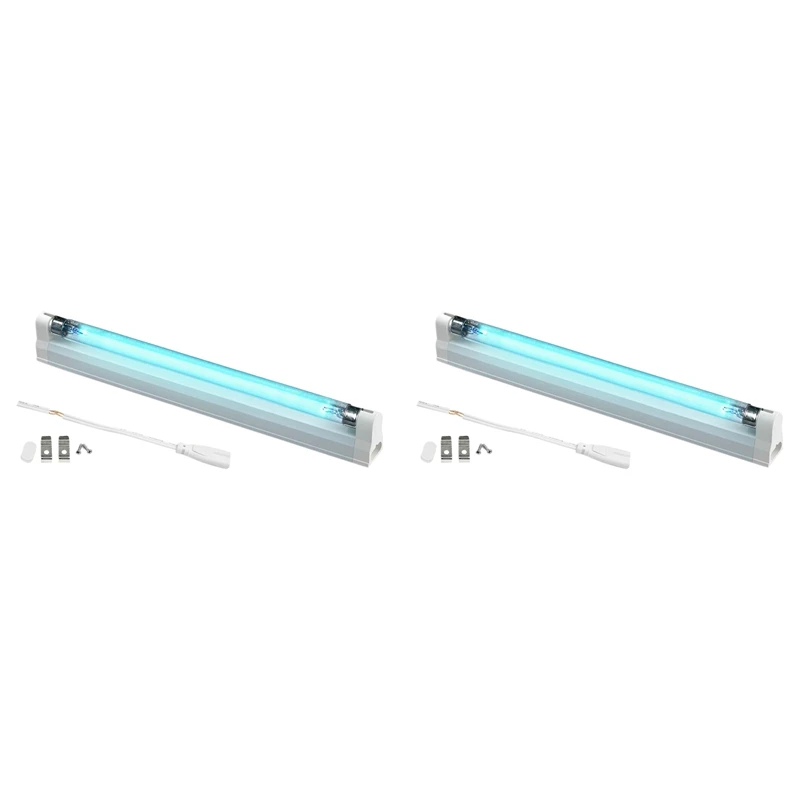 

2X 8W Germicidal Light T5 Tube UVC Kill Dust Mite Eliminator UV Quartz Lamp for Bedroom