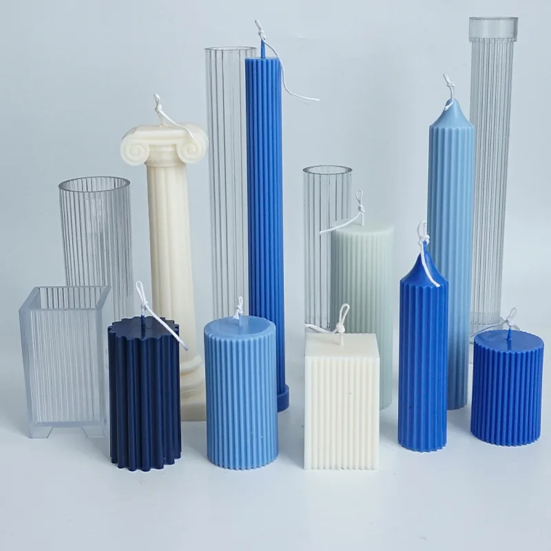 

Long Pillar Acrylic Candle Mold DIY Handmade Aromatherapy Candle Making Tool Craft Column Shaped Candle Mold Home Decor Ornament