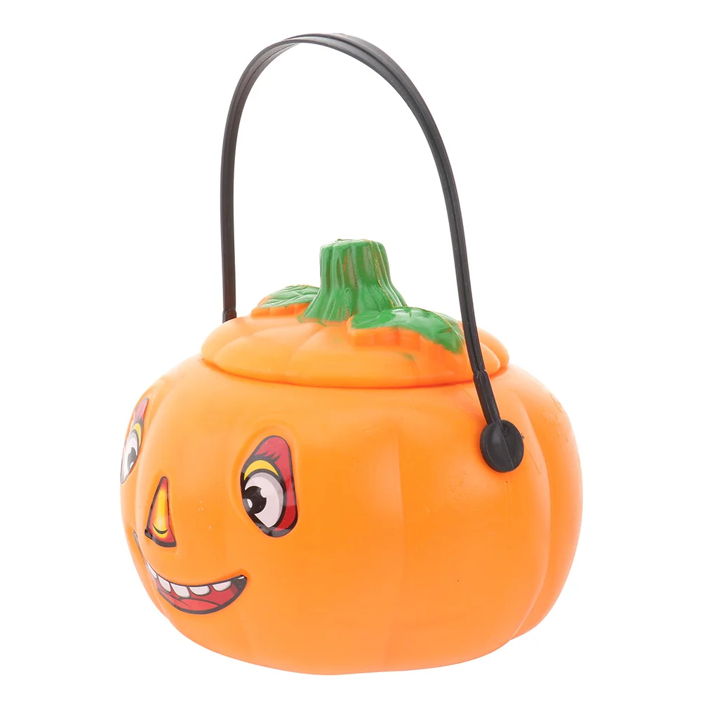 

Pumpkin Candy Bucket Treat Buckets Pail Light Or Trick Lanternholder Kids Containers Led Partyhandles Centerpiece Favor Props