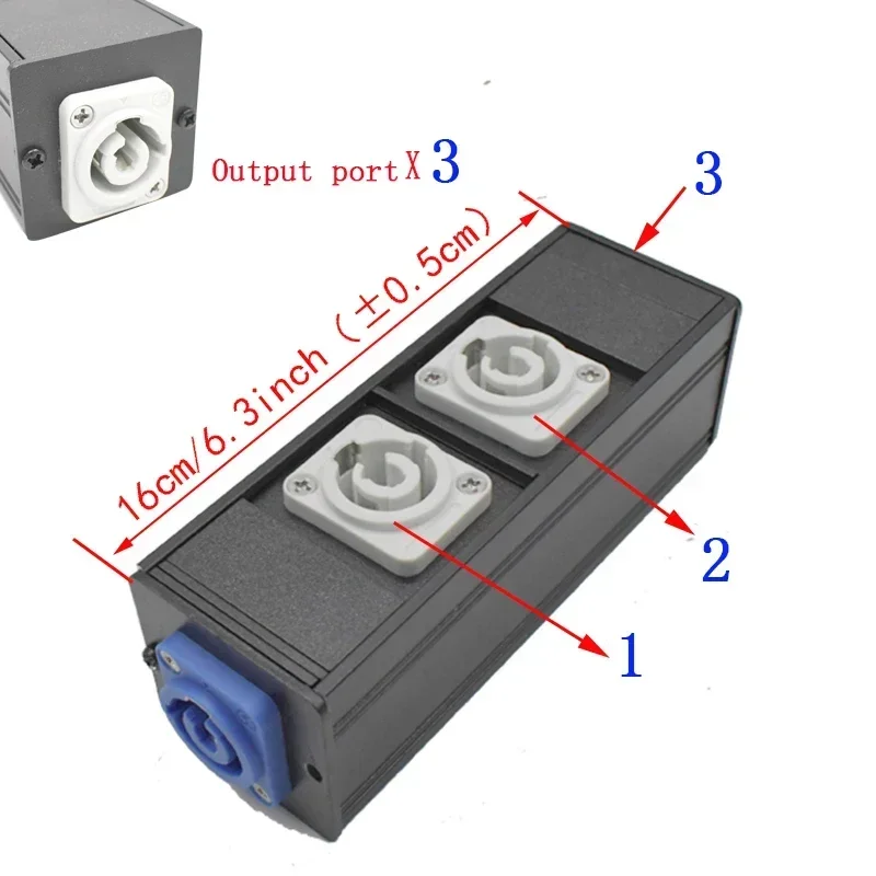 Алюминиевый удлинитель с авиационными розетками NAC3MPA NAC3MPB 20A/250V