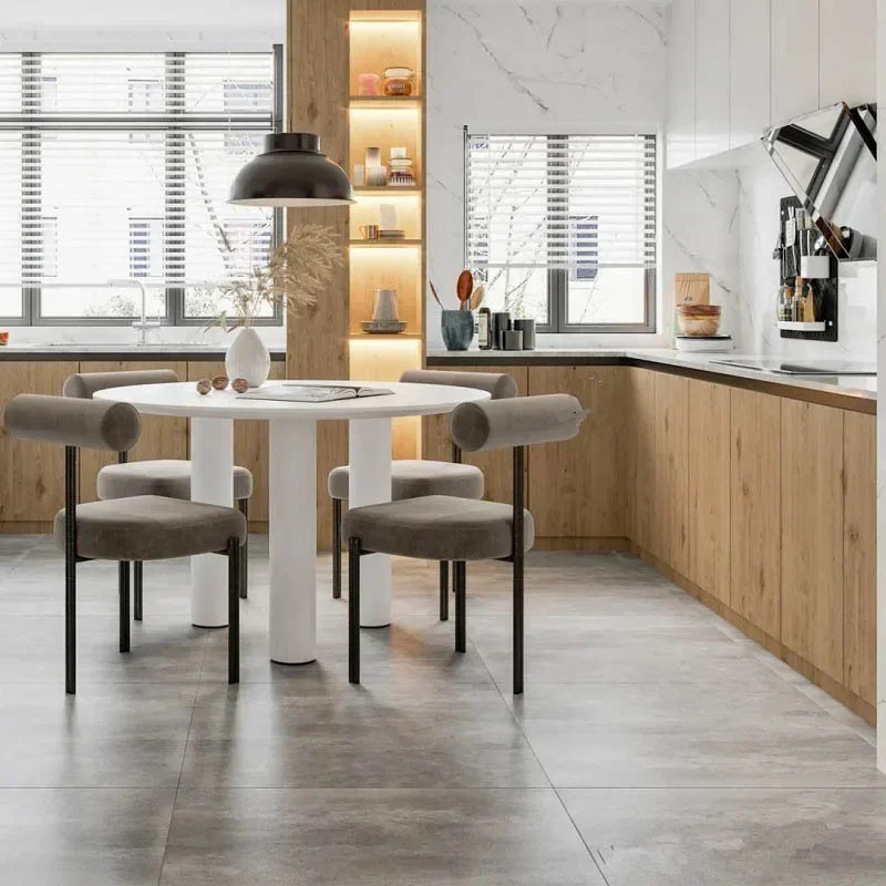 Роскошный свадебный обеденный стул кожаный для одного человека макияж