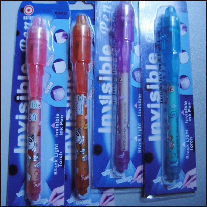 

Wholesale Invisible Ink Pens with UV Light Party Bag Fillers for Boys & Girls, Magic for Writing Secret Message 813 DHL Delivery