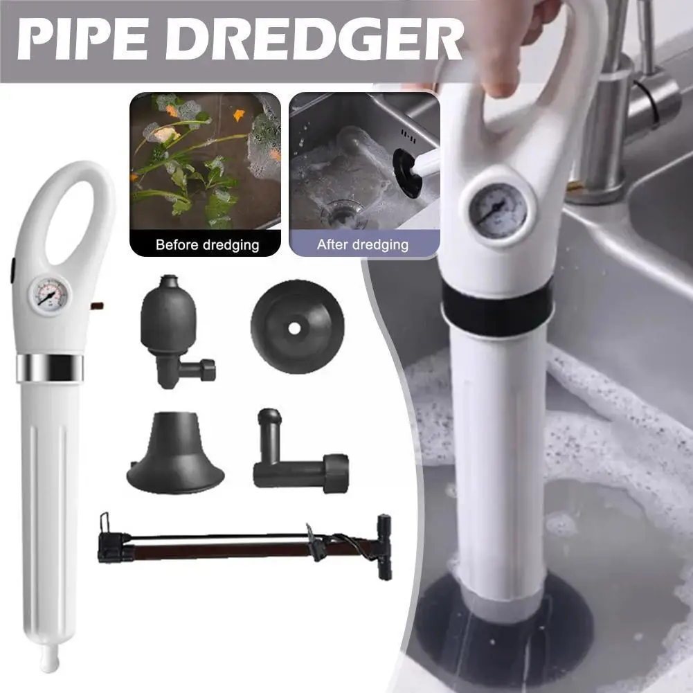 

Powerful Pipe Plunger Electric High-pressure Gun Toilet Clogged Unblocker Kitchen Bathroom Plunger Pipe Shower Sink Dra G8z4