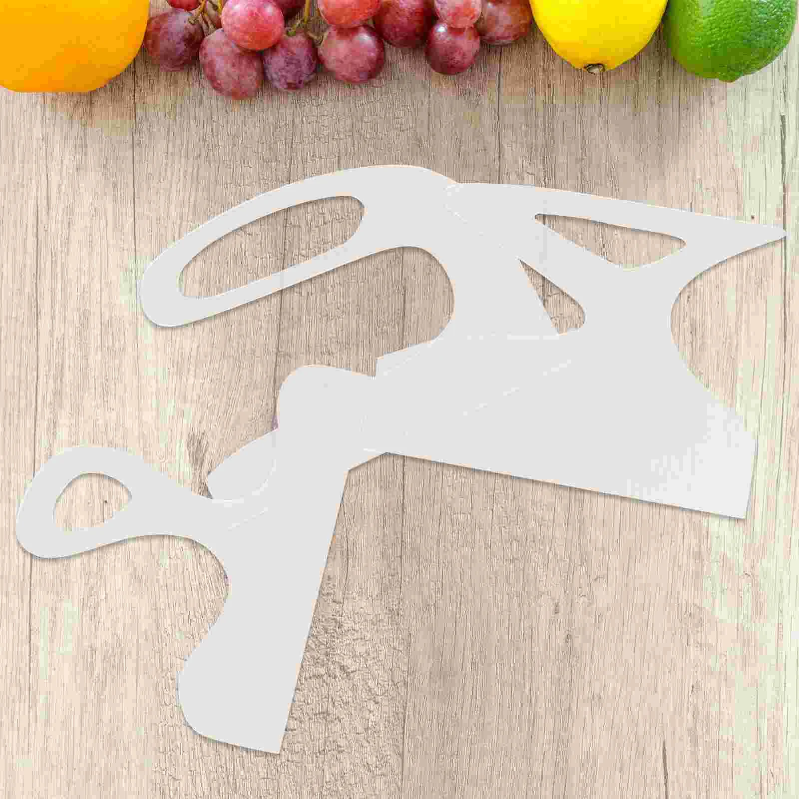 

3 Pcs Round Cutting Board Mold Reusable Chopping Handle Template Delicatessen Tracing Templates Clear Stencil Charcuterie