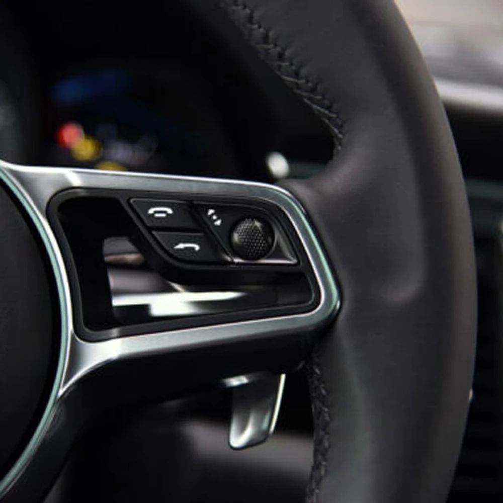 

1 шт. пластиковая крышка кнопки переключателя для Porsche Cayenne 2010-18 Macan 2015-20, крышка кнопки рулевого колеса, рамка (R3)