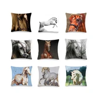 pillow case mustang cushion cover decoration animal print pillowcase living room decoration childrens room cushion cover 45x45cm