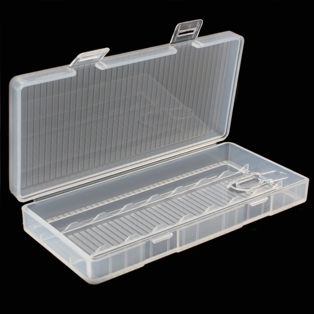 

1PC Storage Box 8 Capacity Convenient Transparent Practical Holder Box Cover Case for Storaging