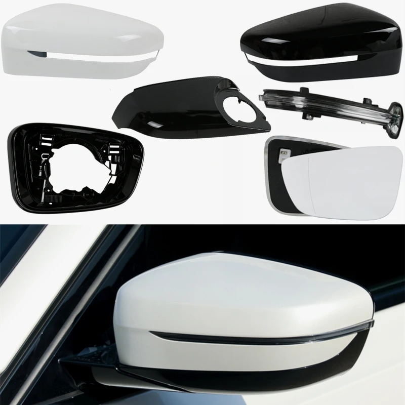 

Rear View Mirror Indicator Turn Signal Lamp Cover Heated Glass Lens Frame Lower Cap Lid For BMW 3 Series G20 G28 2019-2022