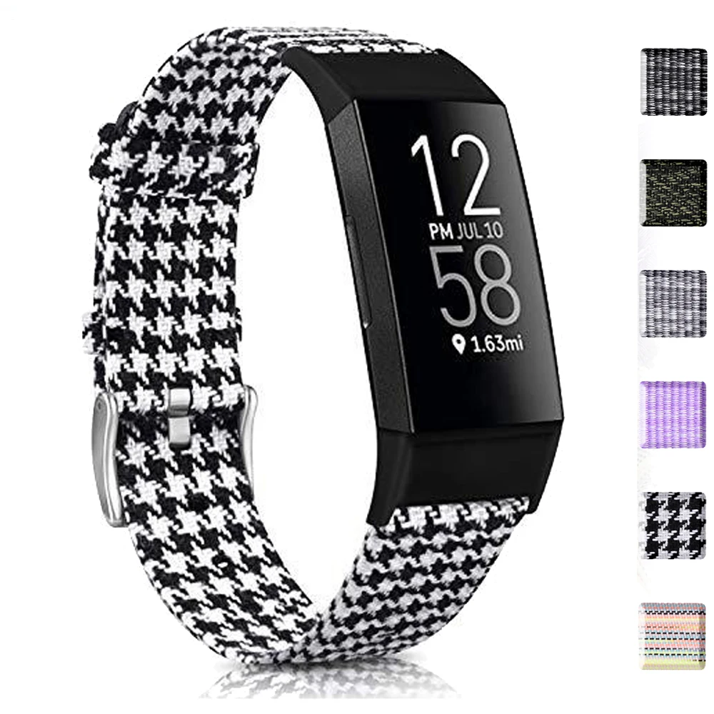 Nylon Fabric Bracelet Band for Fitbit Charge 3 4 Strap Watchband Bracelet Wristband for Fitbit Charge 3 SE Smart Watch Band