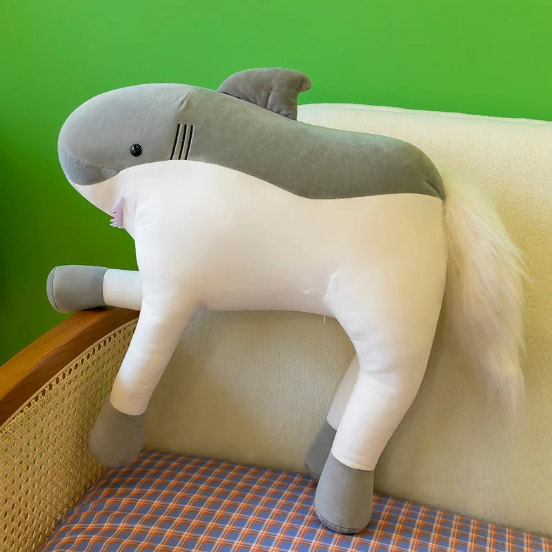 

Забавная плюшевая игрушка в виде акулы размером 50 см, кукла для сна, забавная кукла в виде акулы, подушка для сна на подголовнике кровати