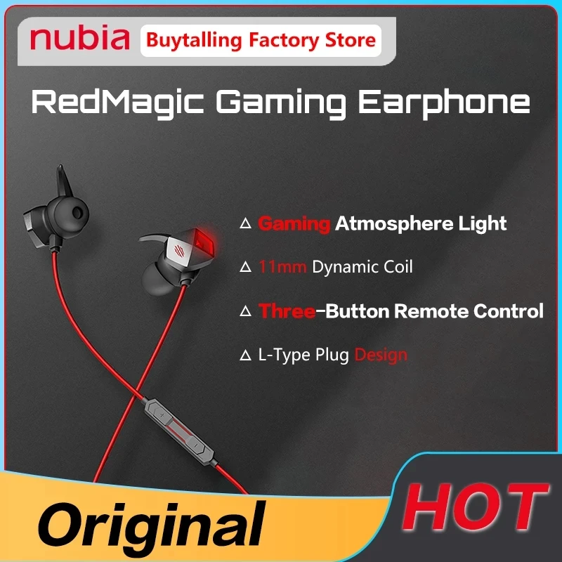 Оригинальные наушники Nubia Red Magic игровые для RedMagic 5G Type-C/3 5 мм гарнитура |