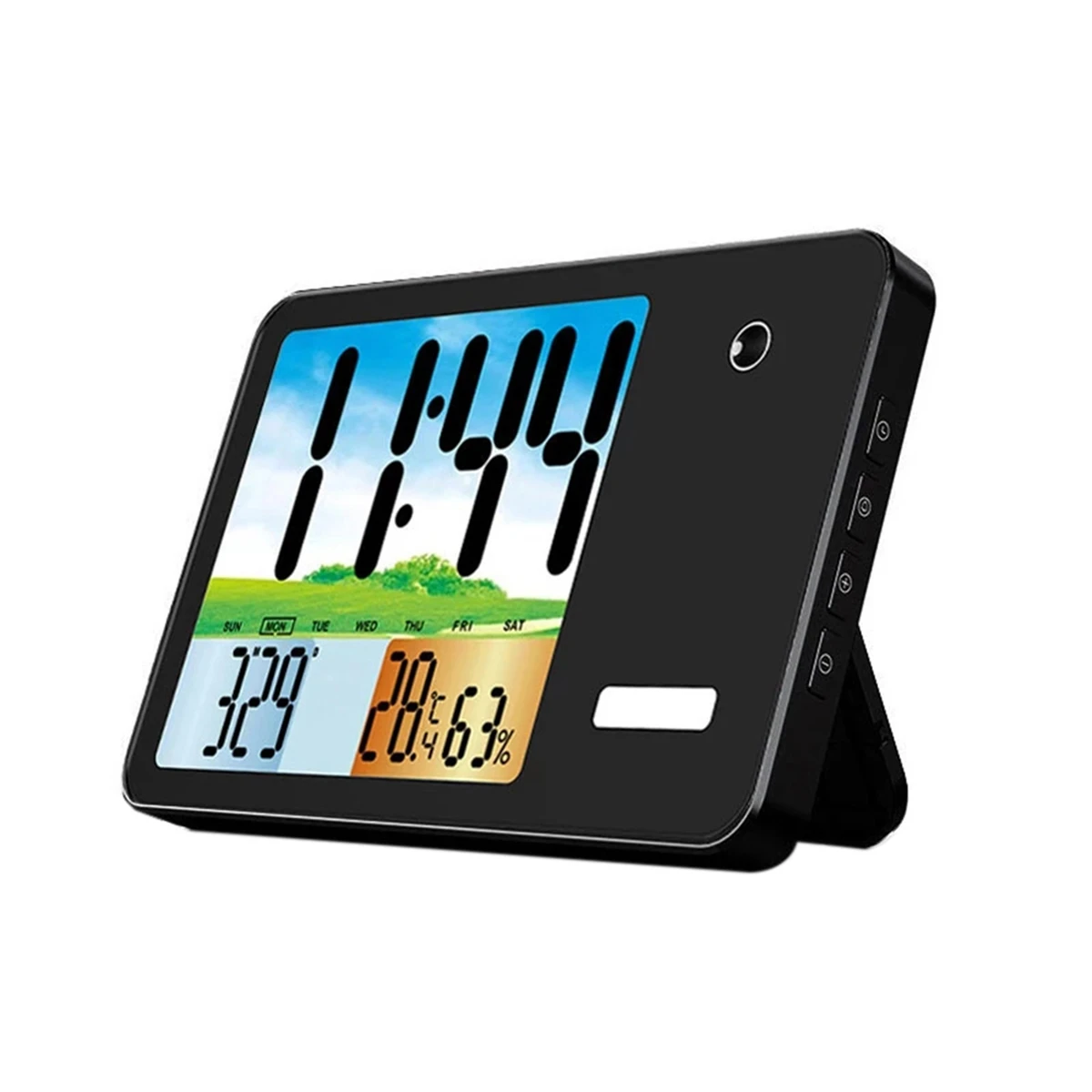 

LED Backlit Acrylic Home Decor Digital Modern Wall Clock for Living Room B