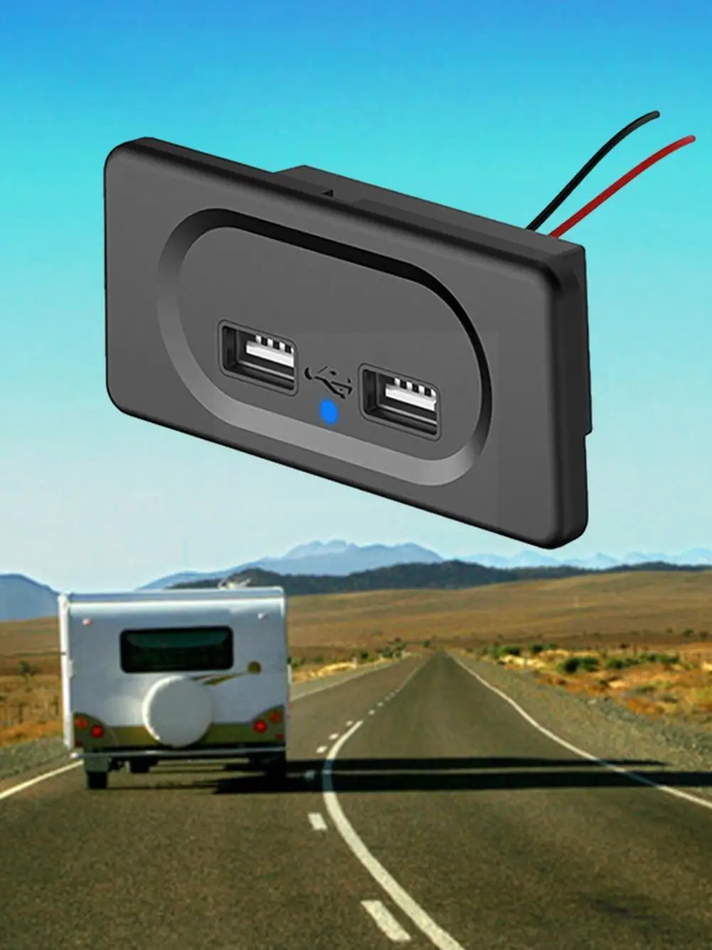 

Автомобильное зарядное устройство с двумя Usb-портами, 12 В, а