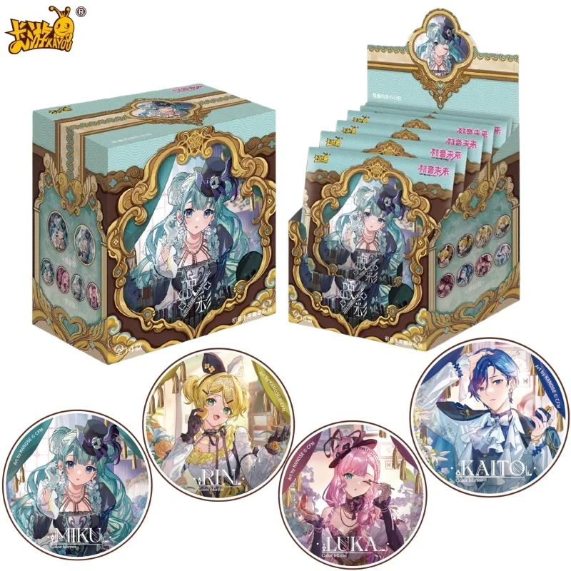 Фото KAYOU Hatsune Miku Tin Коллекционный значок Future Color IP Совместный бренд MIKU/KAITO LUKA RIN Полный персонаж Аниме Металлическая медаль №1
