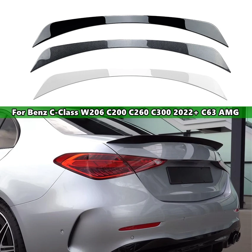 

1Pcs Car Rear Trunk Deck Spoiler Car Tail Wing for Mercedes-Benz C-Class W206 C200 C260 C300 2022+ C63 AMG