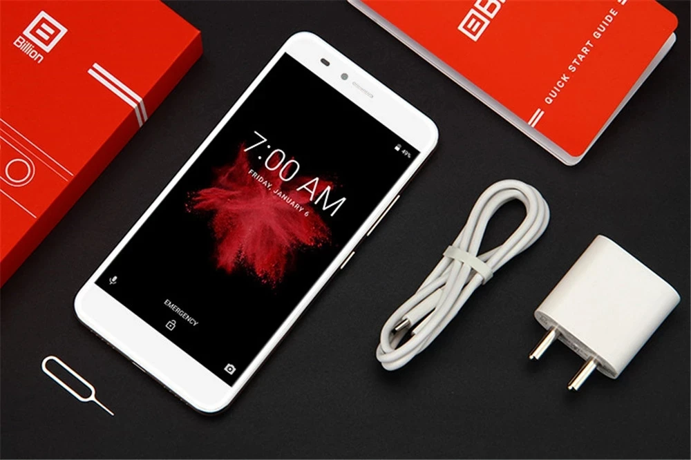 Смартфон BILLION CAPTURE PLUS HS117 4 + 64 ГБ 5 дюйма Android 7 1 8 ядер сканер отпечатка пальца 3500 мА ·