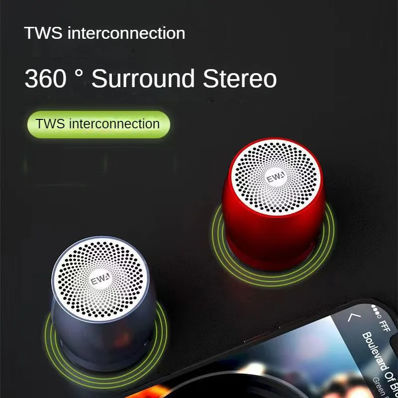 

EWA A1 Bluetooth Speaker Wireless Audio High Volume Subwoofer Small Steel Cannon Mobile Phone Mini TWS Connected HIFI Speaker