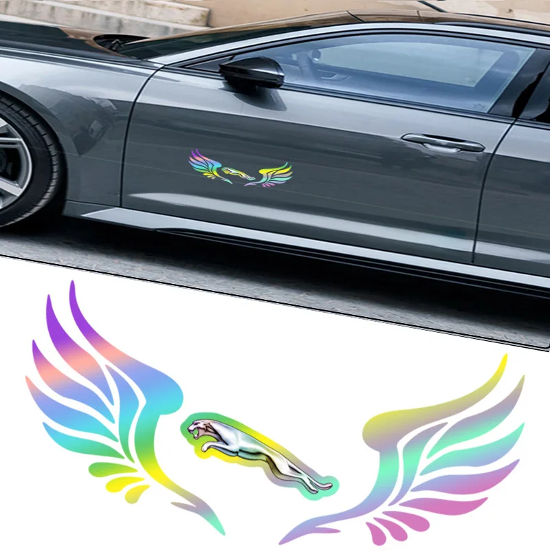 Автомобильные наклейки Цветные Крылья полоски авто внешние части автомобильные