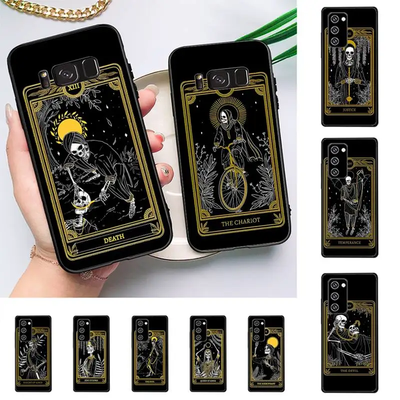 

Death Tarot Phone Case For Samsung J 7 plus 7core J7 neo J6 plus prime J6 J4 J5 Mobile Cover