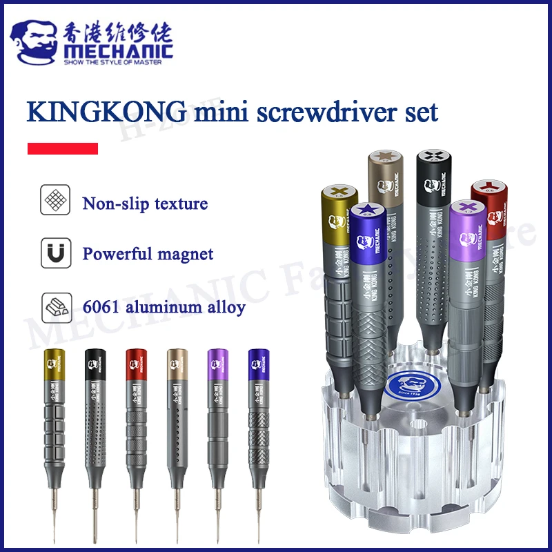 

Mechanic KINGKONG mini screwdriver set with storage precision multitools Cell Phone Repair disassembly Tools for IPhone Android