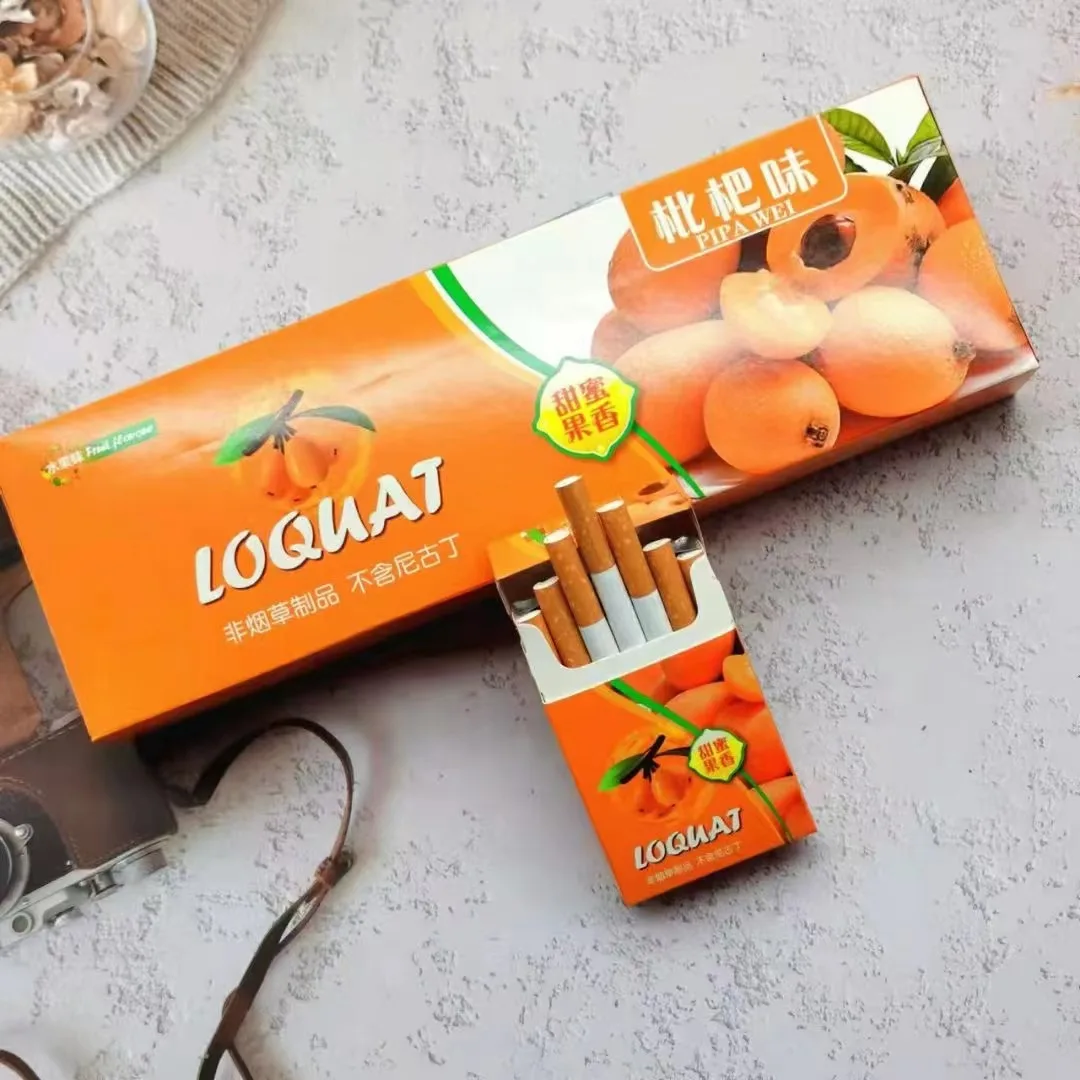 

2022 New Hot Sale Blueberry Peach Flavor Herbal Tea Smoke Women Men Healthy Cigarettes No Nicotine Tobacco Fruit Tea