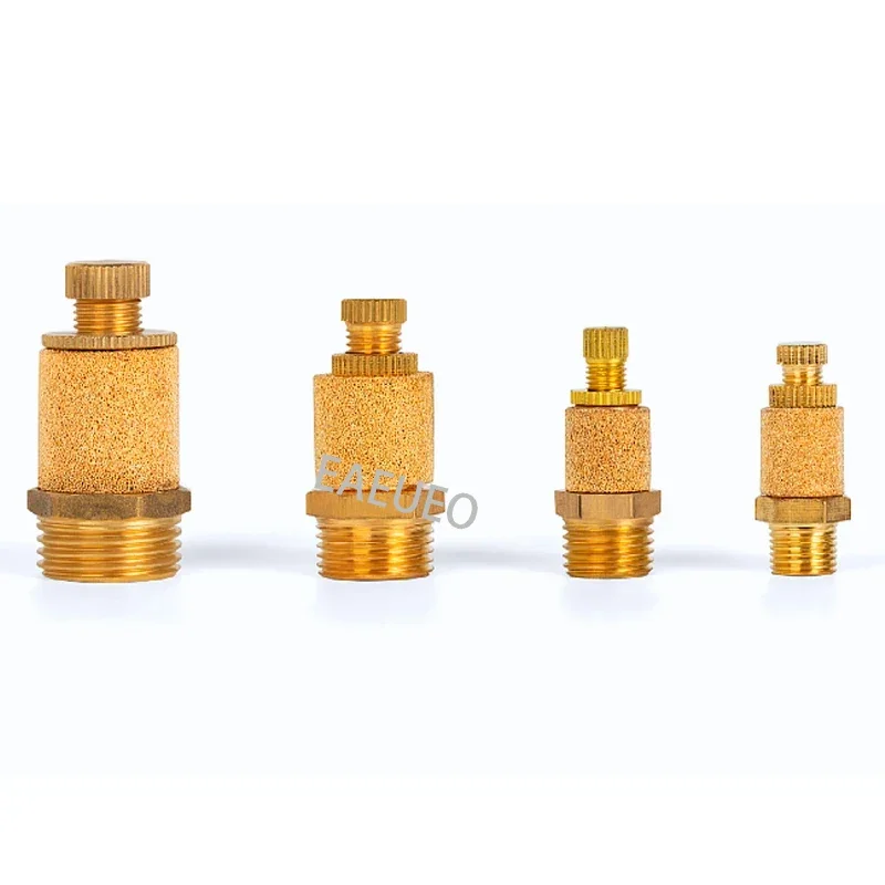 Пневматический латунный глушитель BSL M5 1/8 дюйма 1/4 3/8 1/2 глушители фитинг шумового