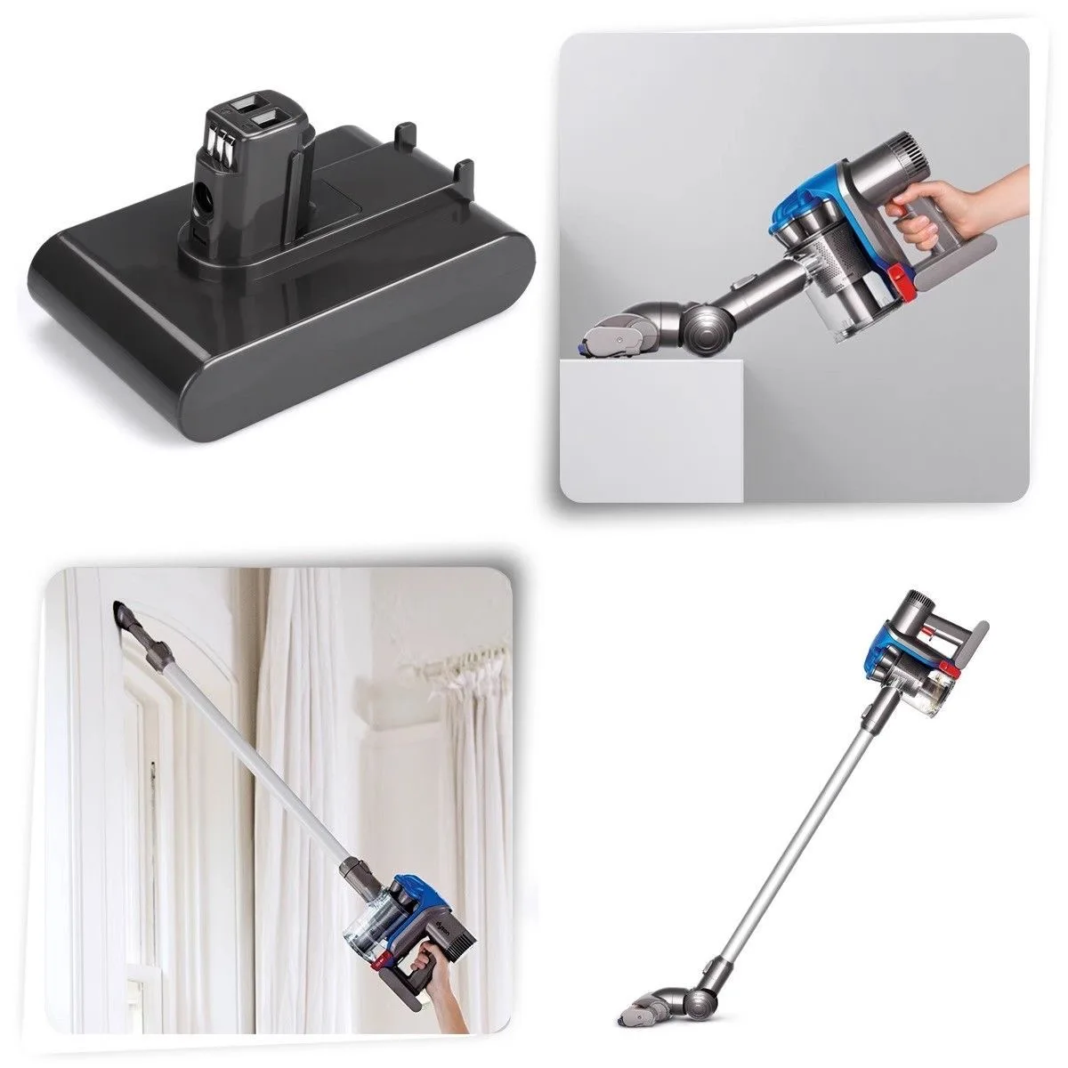 Фото Аккумулятор для пылесоса Dyson (тип A) 22,2 В для DC35, DC45, DC31, DC34, DC44, DC31, DC35 917083-01 №5