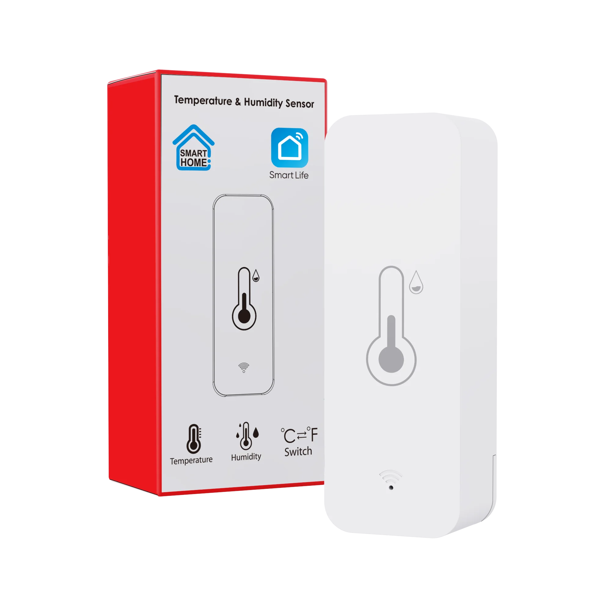 

Датчик температуры и влажности RightSitu Tuya WiFi