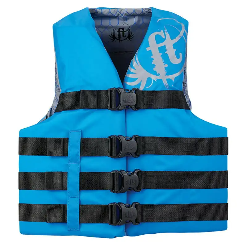 

112200-500-030-19 Adult Dual-Sized Nylon Water Sports Vest - Small/Medium (32"-40" Chest), Blue