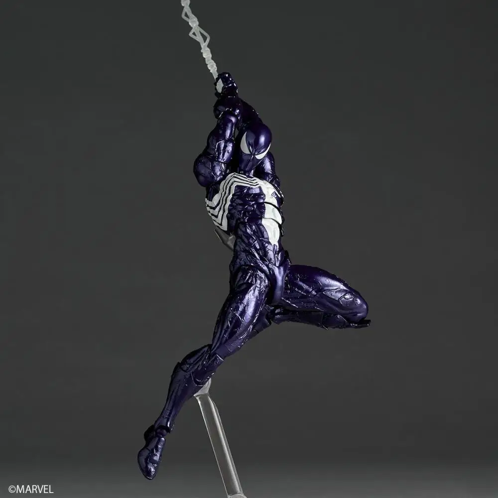 Фото Горячая распродажа в наличии: Фигурка Человека-паука-симбиота Kaiyodo Revoltech Amazing Yamaguchi, фиолетовая версия, модель из аниме. №5