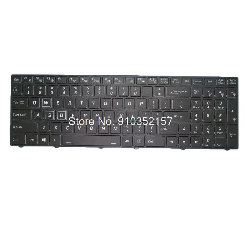 

Клавиатура с RGB-подсветкой для ноутбука AVELL Titanium G1745 FOX, английская, цветная, черная рамка с подсветкой