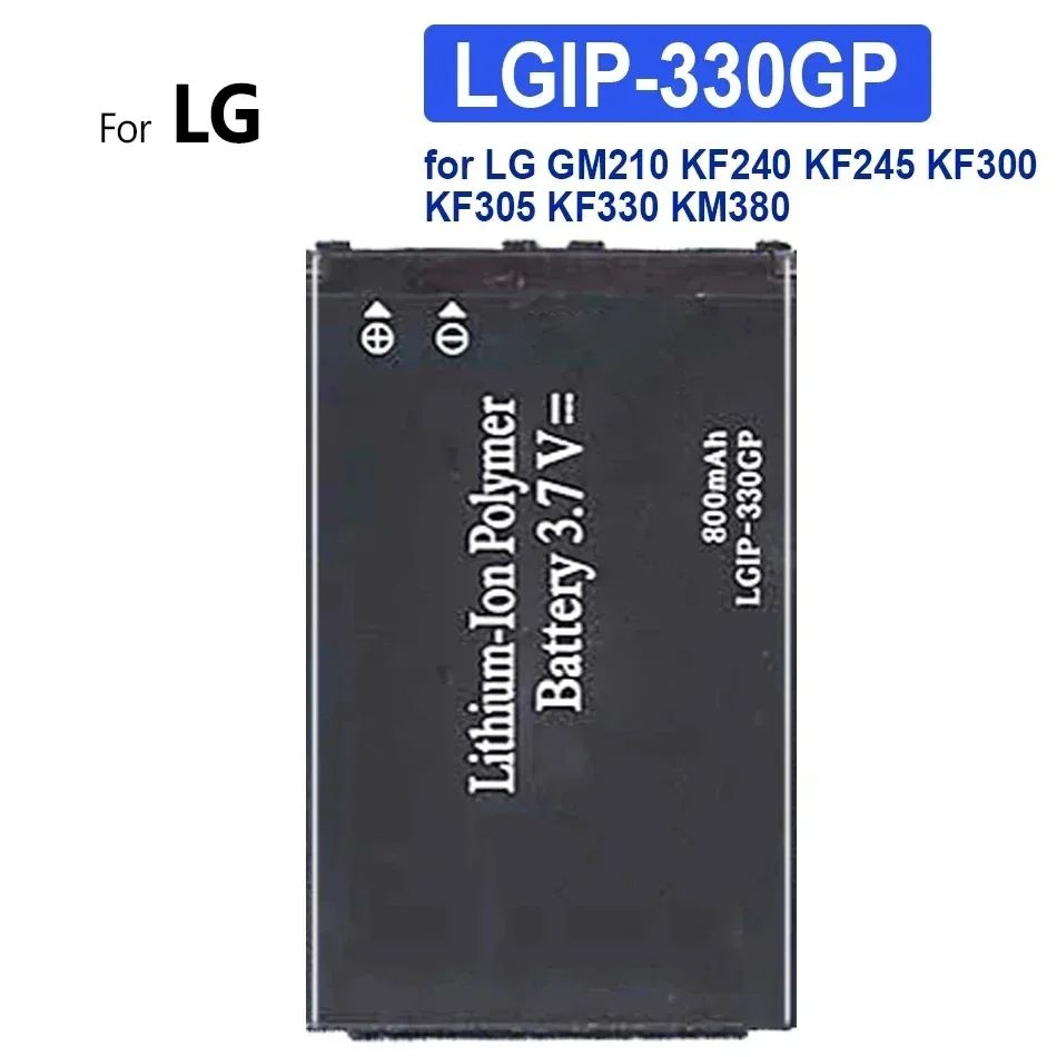800 мАч аккумулятор мобильного телефона LGIP-330GP для LG GM210 KF240 KF245 KF300 KF305 KF330 KM380