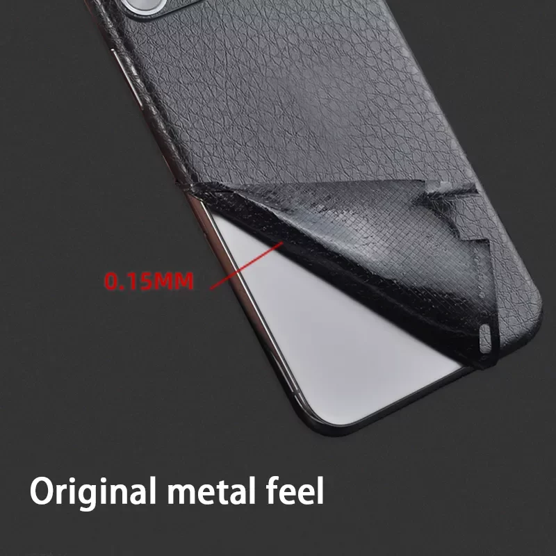 Фото Наклейки для Iphone 7 11 Pro 12 XS, защитная крышка экрана телефона, декоративные пленки, ультратонкие Кожаные чехлы, ледяная задняя часть, дерматогл... №2