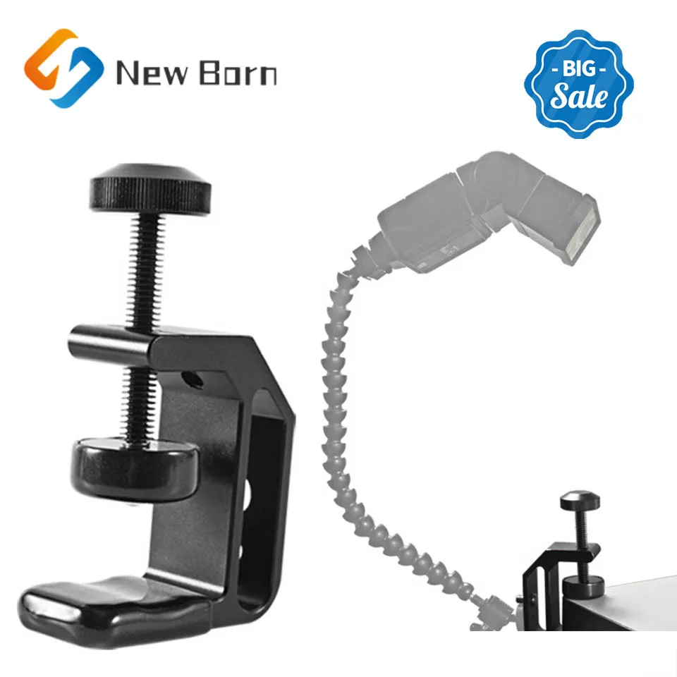 

Universal Desktop C-clip Multifunctional Universal Fixed Strong Clip Portable Live Streaming Bracket Flat Clip Accessories