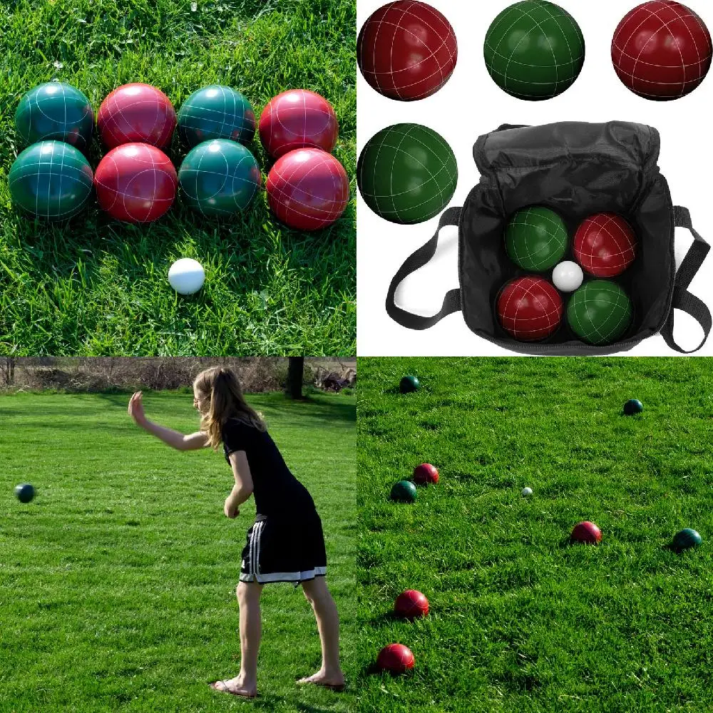 

Amazing, Durable, and Environmentally-Friendly Regulation Family Bocce Ball Set by FOOBAR - Perfect for Fun Outdoor Games!
