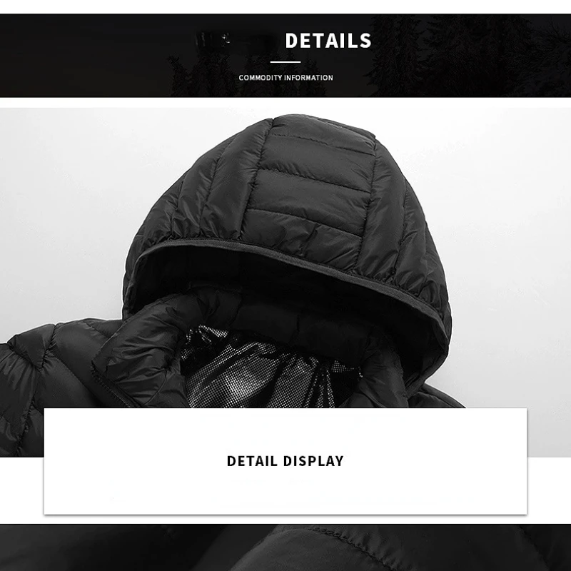 Autumn Winter Heating Cotton Vest USB Intelligent Charging Warm Cotton Clothes New Temperature Control Hooded Jacket Men Fashion