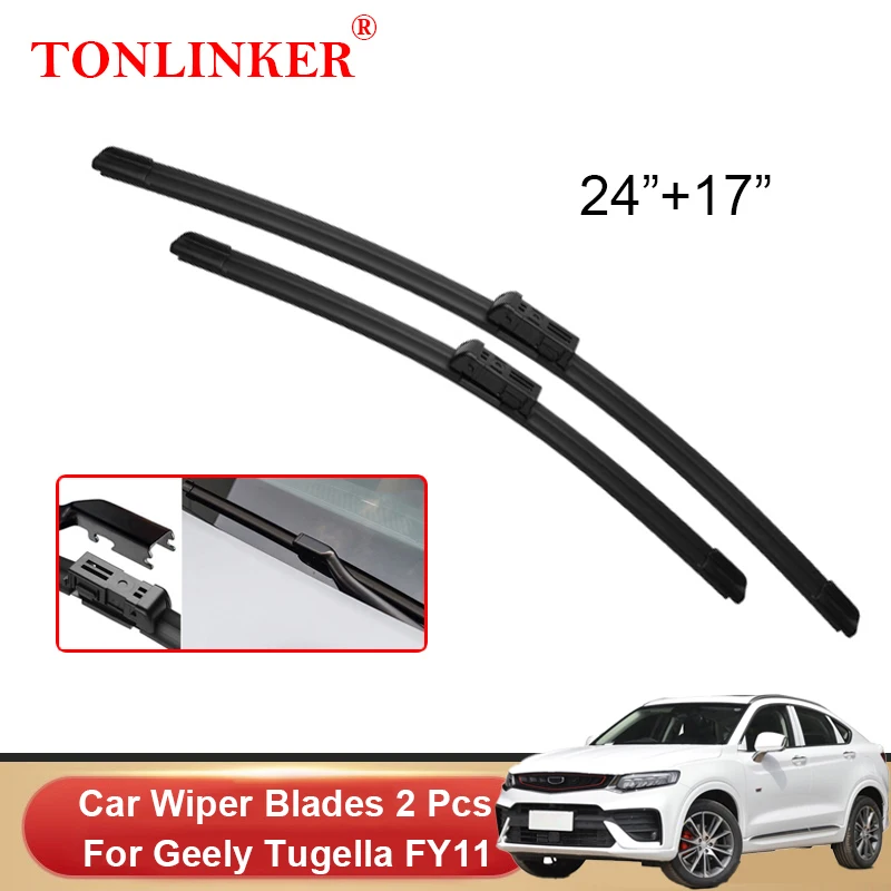

TONLINKER Car Wiper Blades For Geely Tugella FY11 2020 2021 2022 Car Accessories Front Windscreen Wiper Blade Brushes Cutter