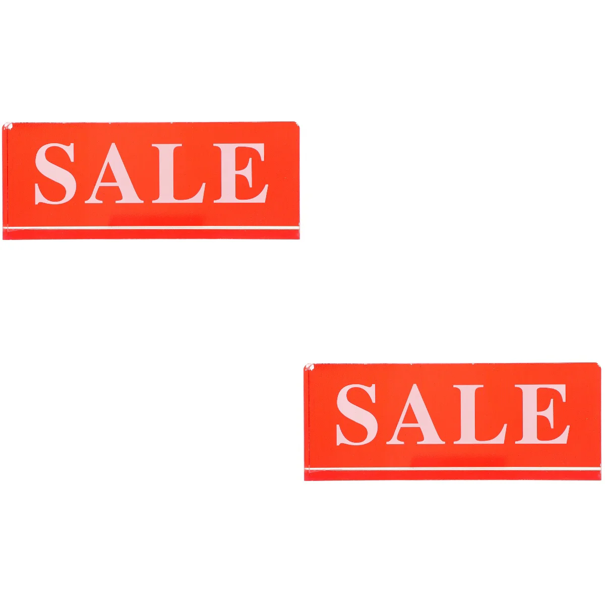 

2 Pcs Clear Display Stand Sale Brand Practical Sign Vintage Acrylic Supermarket Holder Holders Shop