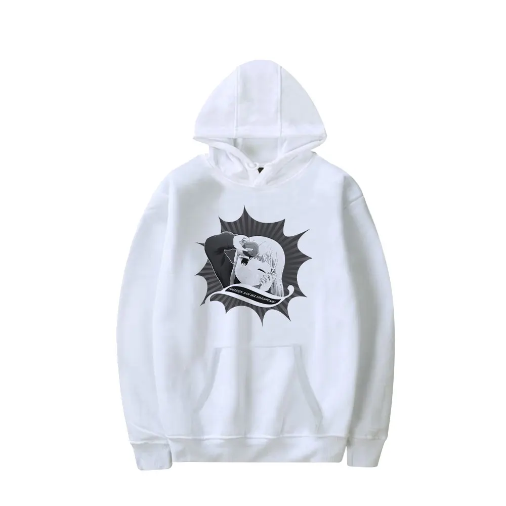 

LIANSHOO Sans hooded sweater cartoon print Harajuku women's/men's spring and autumn casual fashion all-match pullover Za