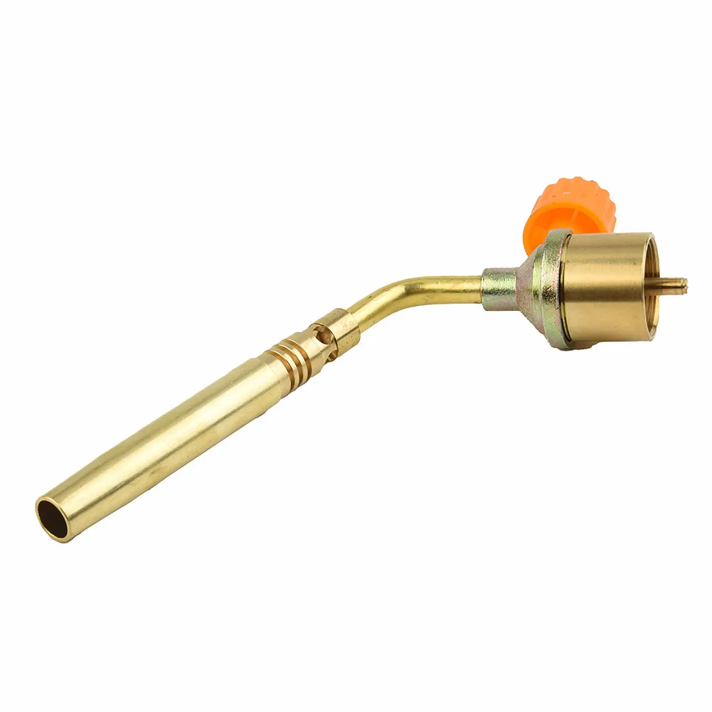 

1pc Brass Welding Torch MAPP Propane Gas Torch Self Ignition Trigger Style Heating Solder Burner Plumbing Nozzles Big Fire