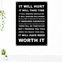 it will have been worth it motivational tapestry success inspirational quote posters wall art banner flag mural for living room