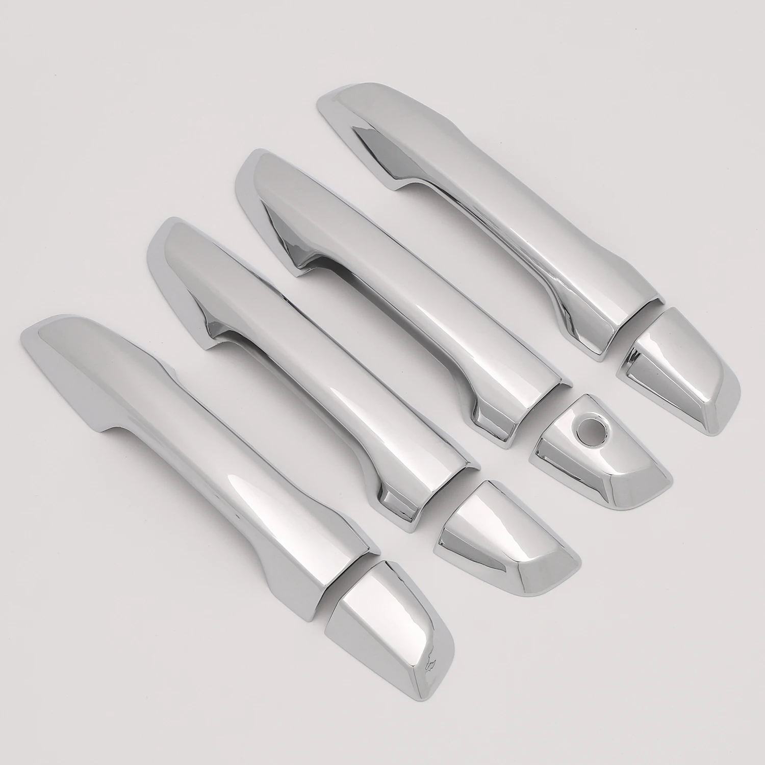 Снаружи хромированная крышка дверной ручки из АБС-пластика боковая защита рамка