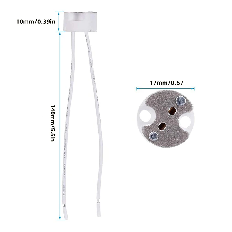 

Керамические патроны для ламп SanCableCord MR16 MR11 GU5.3 GY6.35