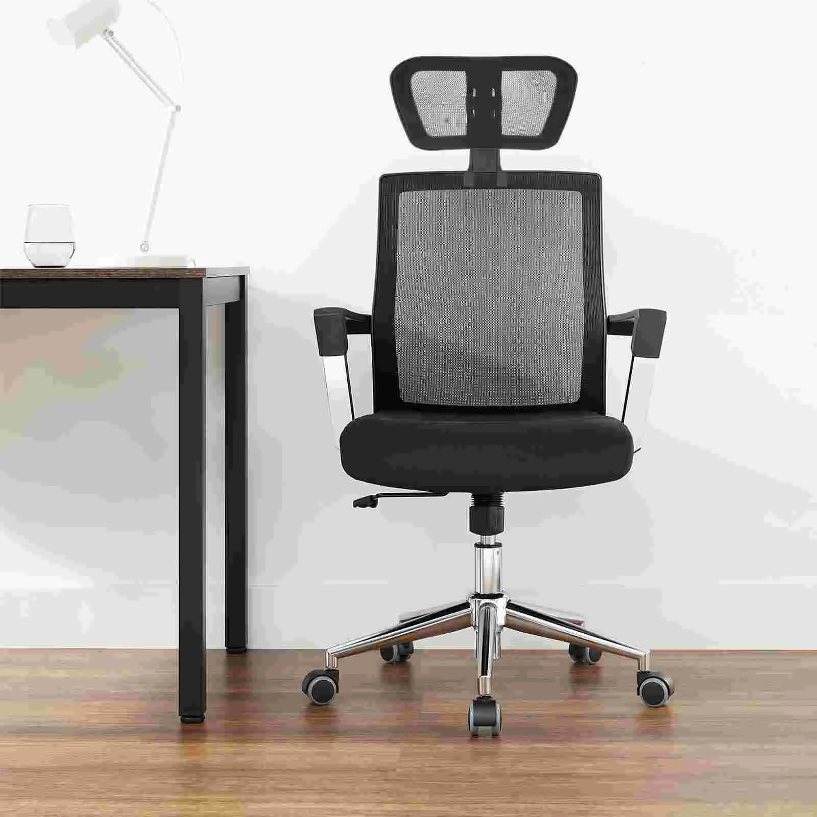 

Chair Headrest Office Head Neck Adjustable Computer Pillowcushion Support Rest Attachment Deskwork High Executive Mesh