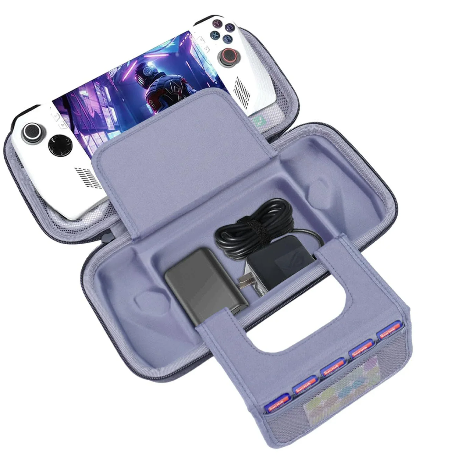 Для ASUS Rog Ally X Портативная сумка для хранения игровой консоли из ткани Оксфорд Eva