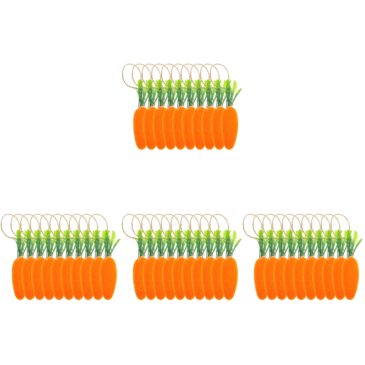

40 pcs Artificial Hanging Carrots Easter Party Carrot Hanging Ornaments