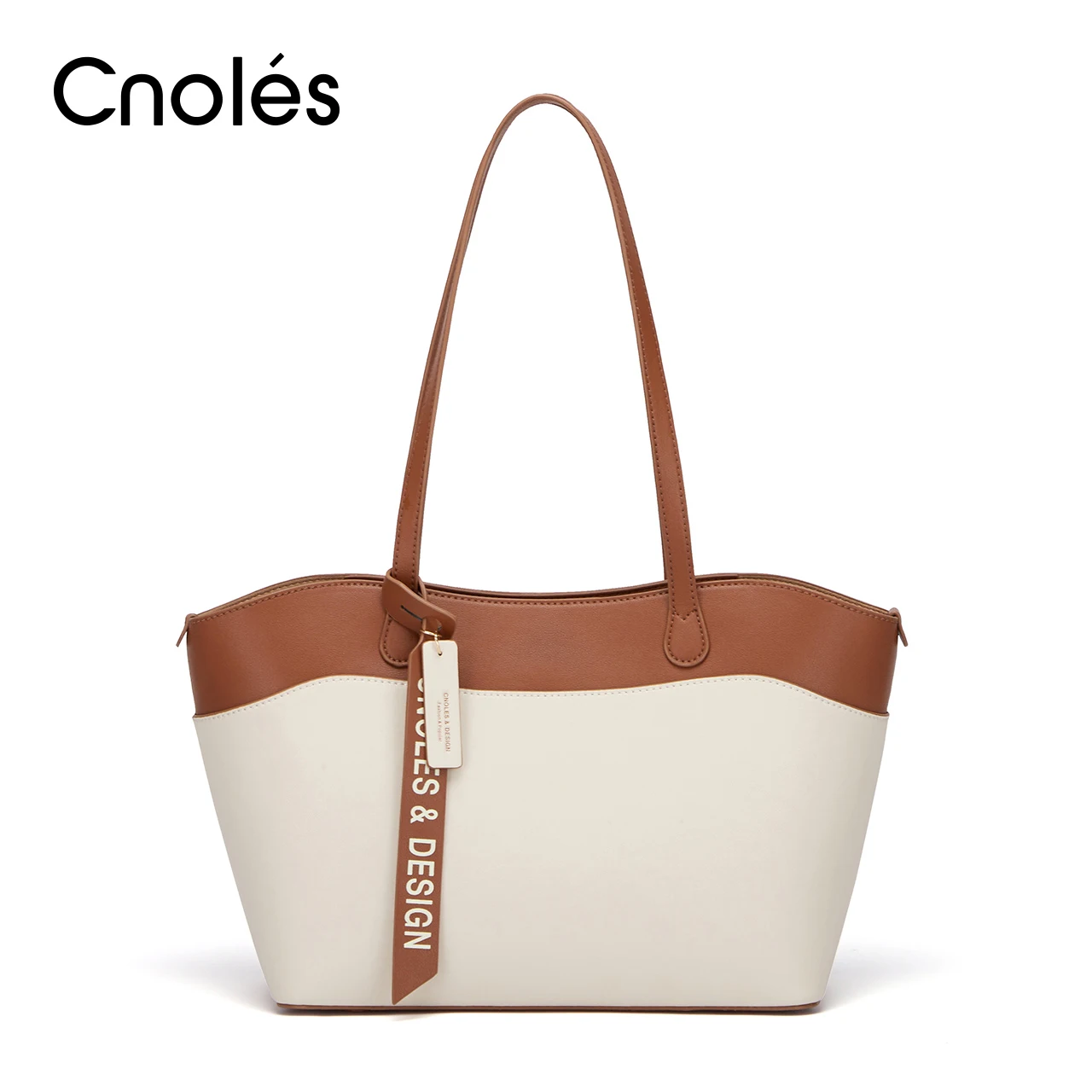 Cnoles Elegant Tot Bag For Women Mother Child Lady Shoulder Bag Fashion Simple Crossbody Bags Handbag 2022