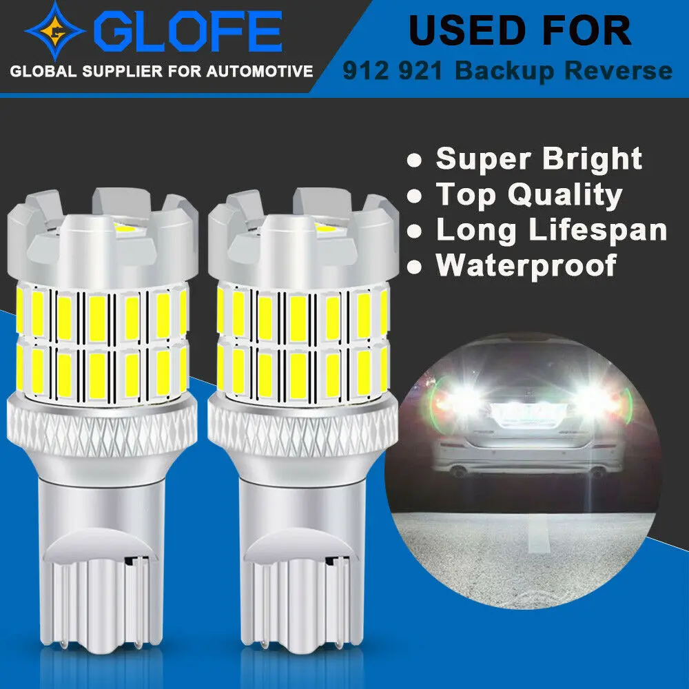 

Glofe T15 921 32Smd-4014 4Smd-3030 Led Bulb Backup Reverse Light White Bulbs 912