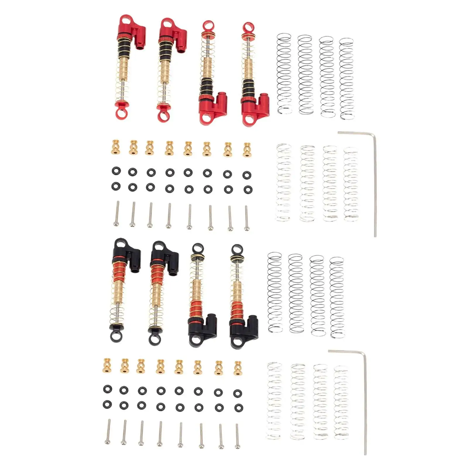 

4x Metal Shock Absorber Spare for Axial SCX24 90081 Axi00002 1:24 Scale RC Hobby Car Modification