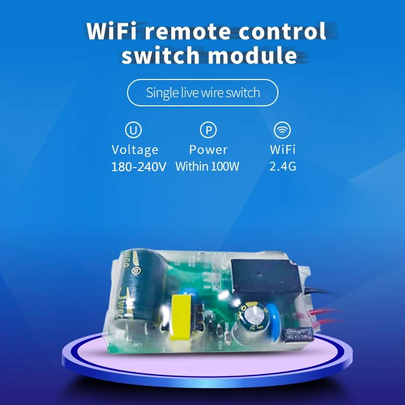 

180-240V EWeLink WIFI Light Smart Switch DIY Single Fire Switches Modification Module No Neutral Wire Need Alexa Google Home